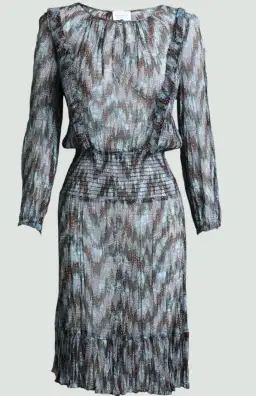 Once Was Silk Midi Multi with Cotton Slip Size 8 for rent on The Volte - image 1