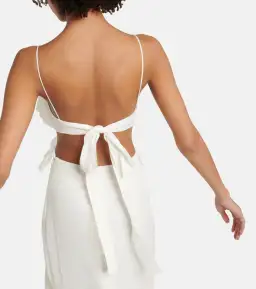 Sir the Label Allegra Frill Maxi Dress Ivory Size 6 for rent on The Volte - image 3