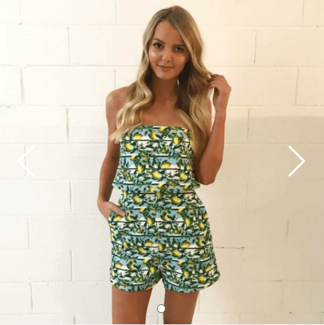 Kookai Limoncello Playsuit Size 6 for rent on The Volte - main image