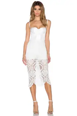 MISHA Flora Dress White Size 6/XS for rent on The Volte - image 1