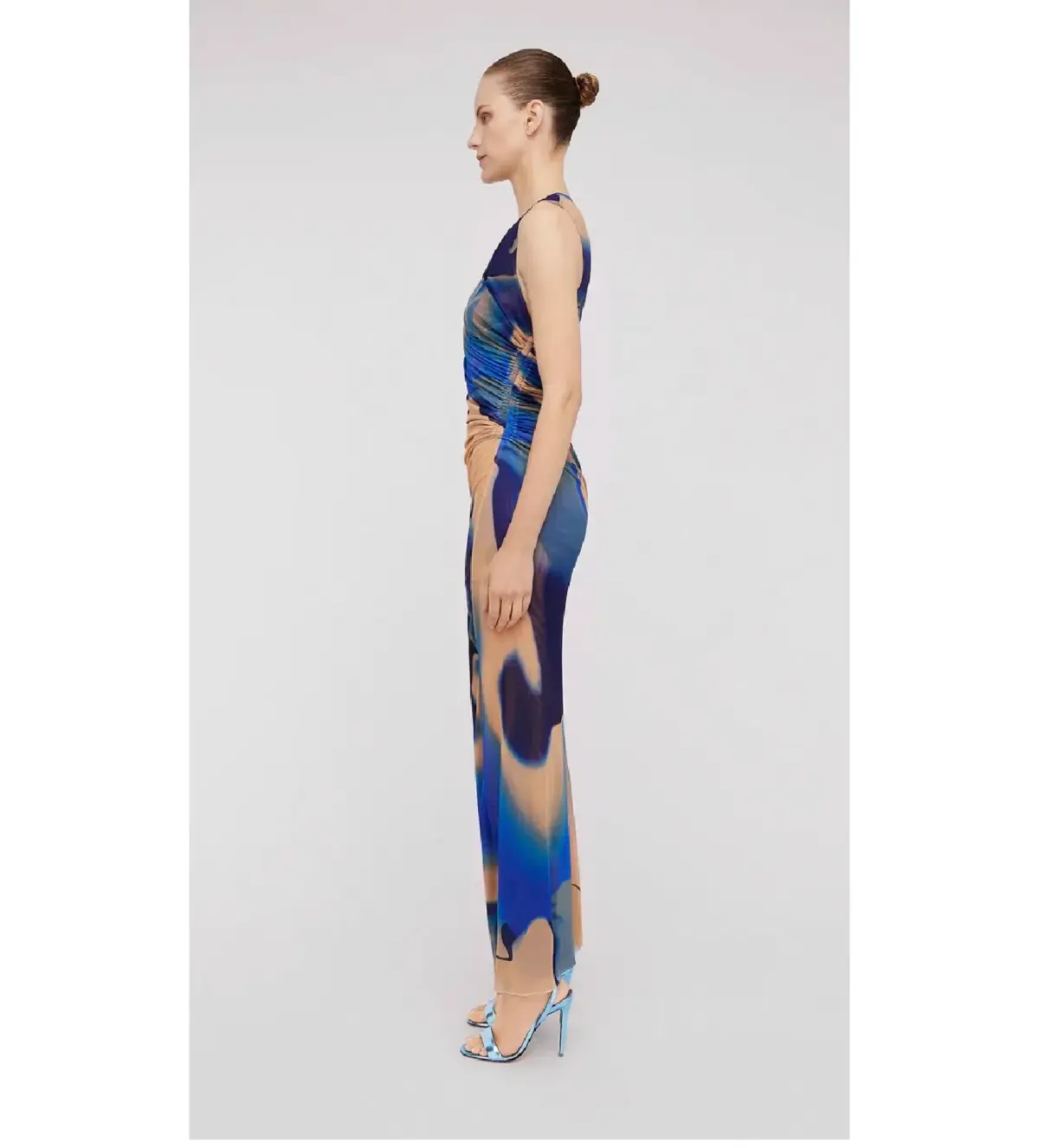 Scanlan Theodore Italian Watercolour Print Maxi Dress Multi Size AU 10 - Image 2