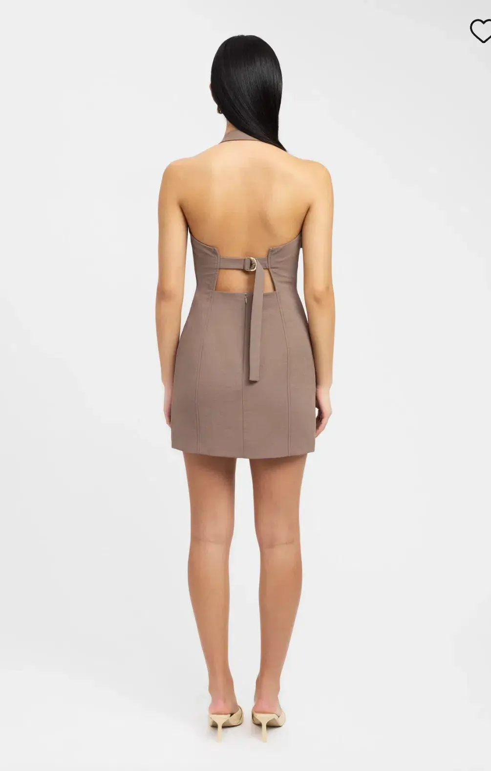 Kookai Ariel Buckle Halter Mini Dress Size 6 for rent on The Volte - main image