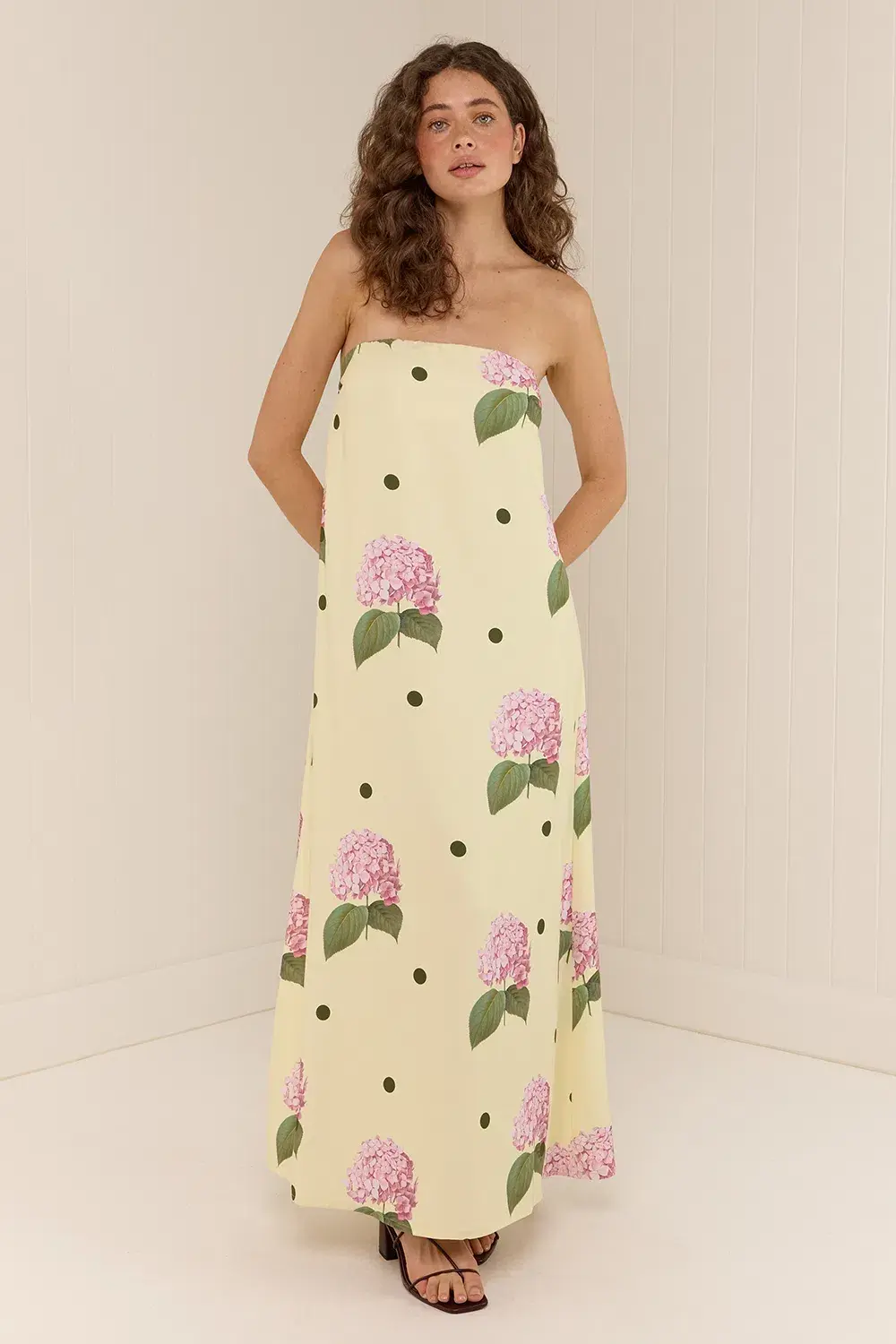 Palm Noosa Alessia Dress Yellow Size 8 for rent on The Volte - main image