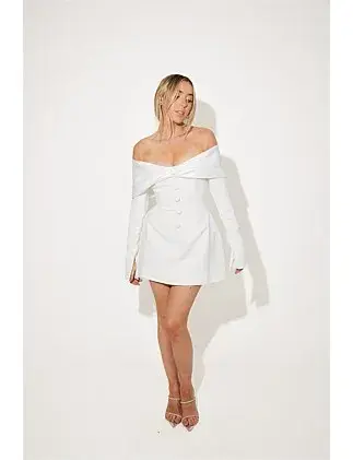 Odd Muse The Ultimate Muse Bow Mini Dress White