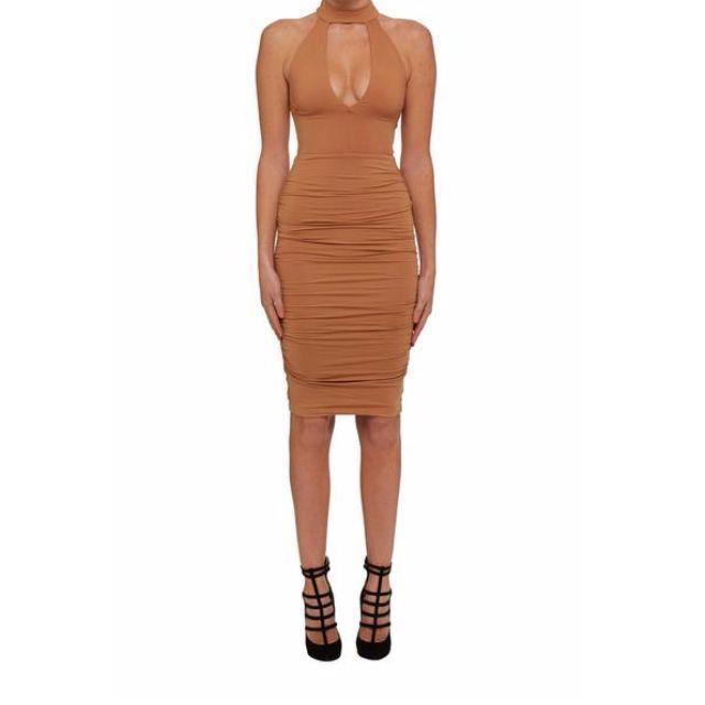 Kookai Kylie Dress Brown Size 1 - Image 1