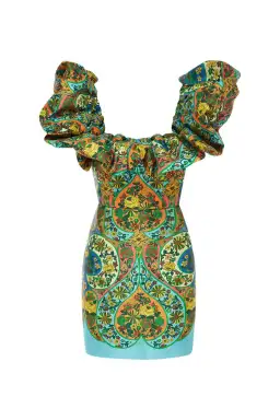 Alemais Sofie Off the Shoulder Mini Dress Multi Size 10 for rent on The Volte - image 5