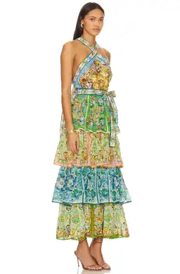 Alemais Dreamer Halter Tier Maxi Dress Multi Size 12 for rent on The Volte - image 3
