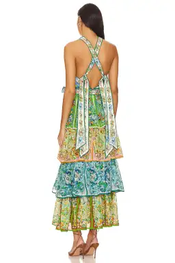 Alemais Dreamer Halter Tier Maxi Dress Multi Size 12 for rent on The Volte - image 4