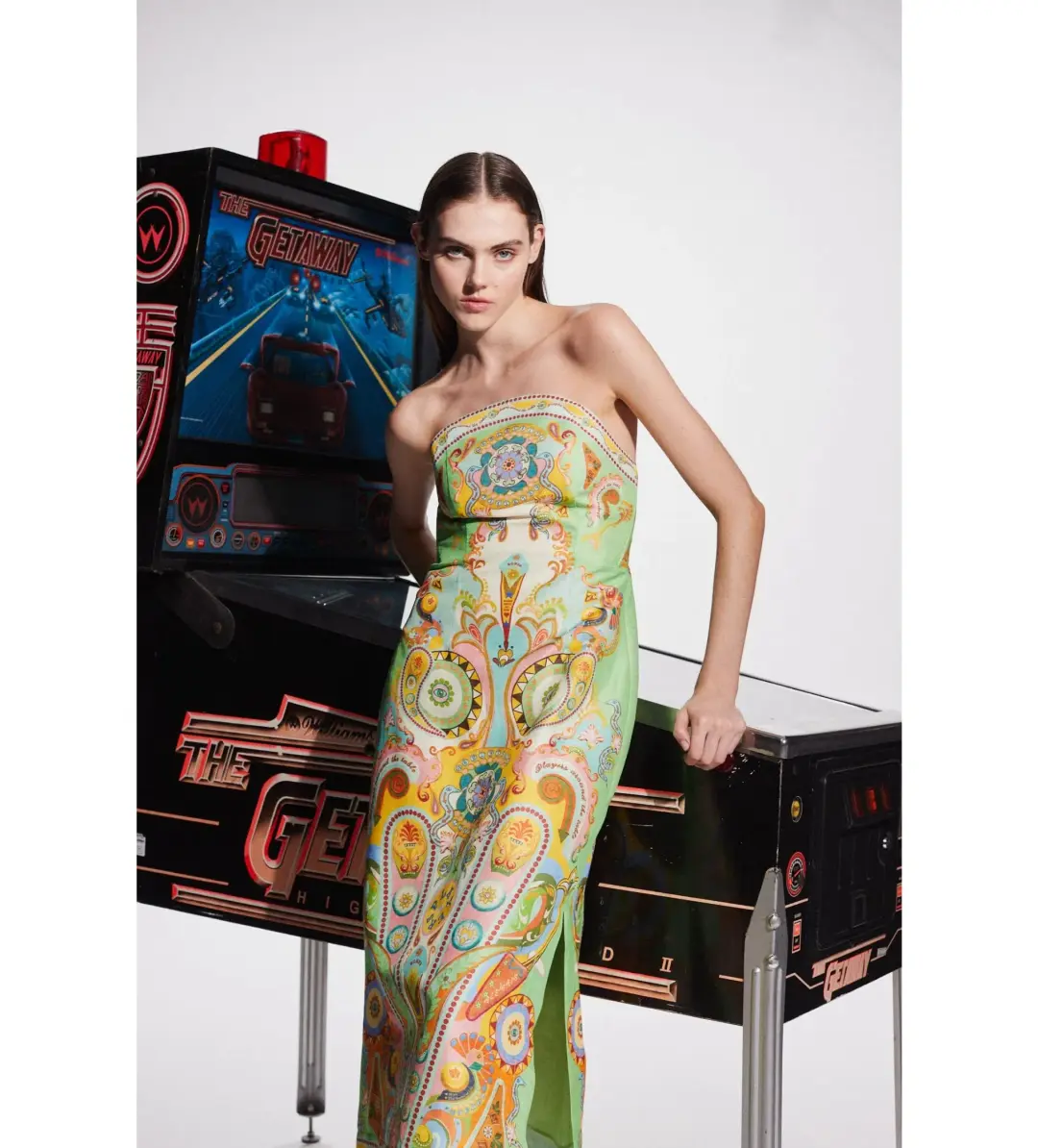 Alemais Pinball Bodice Dress Print Size 12 for rent on The Volte - main image