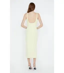 Bec & Bridge Karina Tuck Midi Dress Lemon Size AU 12 for rent on The Volte - image 4