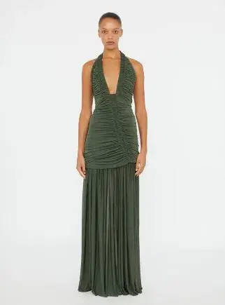 Christopher Esber Orion Gown Green Size 10 for rent on The Volte - main image