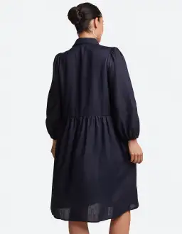 eb&ive Studio Midi Shirt Dress Navy Size S / AU 8-10 for rent on The Volte - image 3