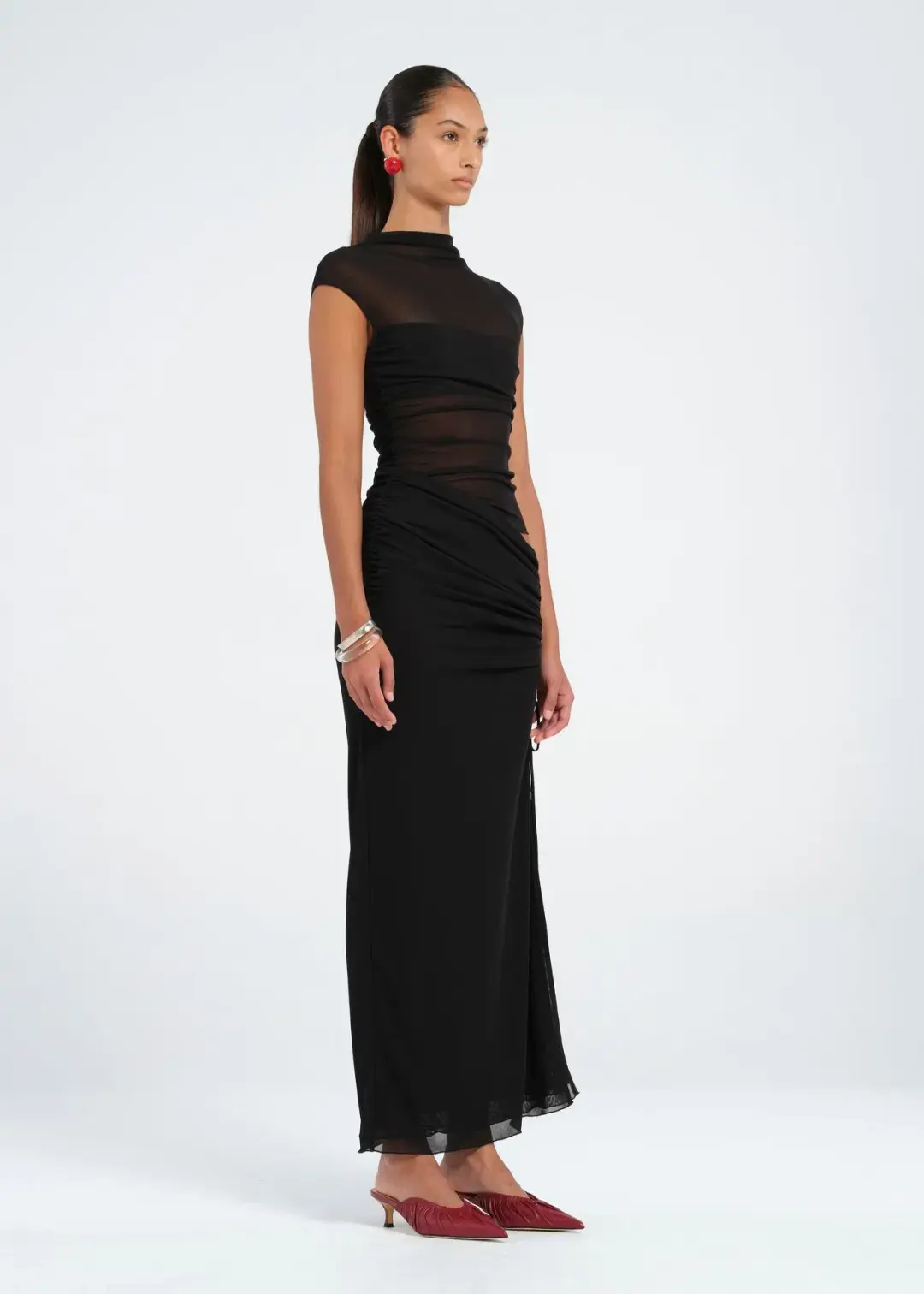 Benni Milo Mesh Maxi Black Size 10 for rent on The Volte - main image