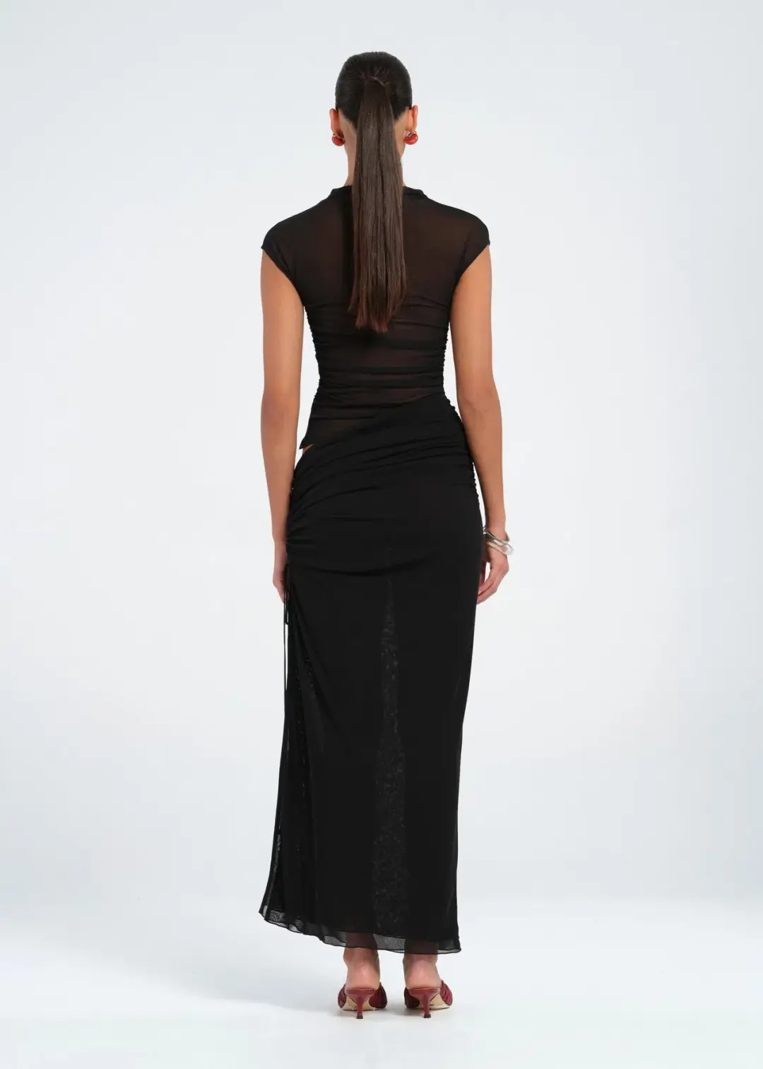 Benni Milo Mesh Maxi Black Size 10 for rent on The Volte - main image
