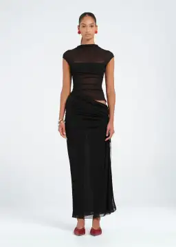 Benni Milo Mesh Maxi Black Size 10 for rent on The Volte - image 1