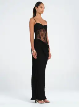 Benni Akio Maxi Dress Black Size 6 for rent on The Volte - image 2