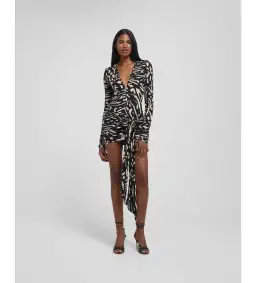 Rat & Boa Leontina Mini Dress Animal Print Size 6 for rent on The Volte - image 1