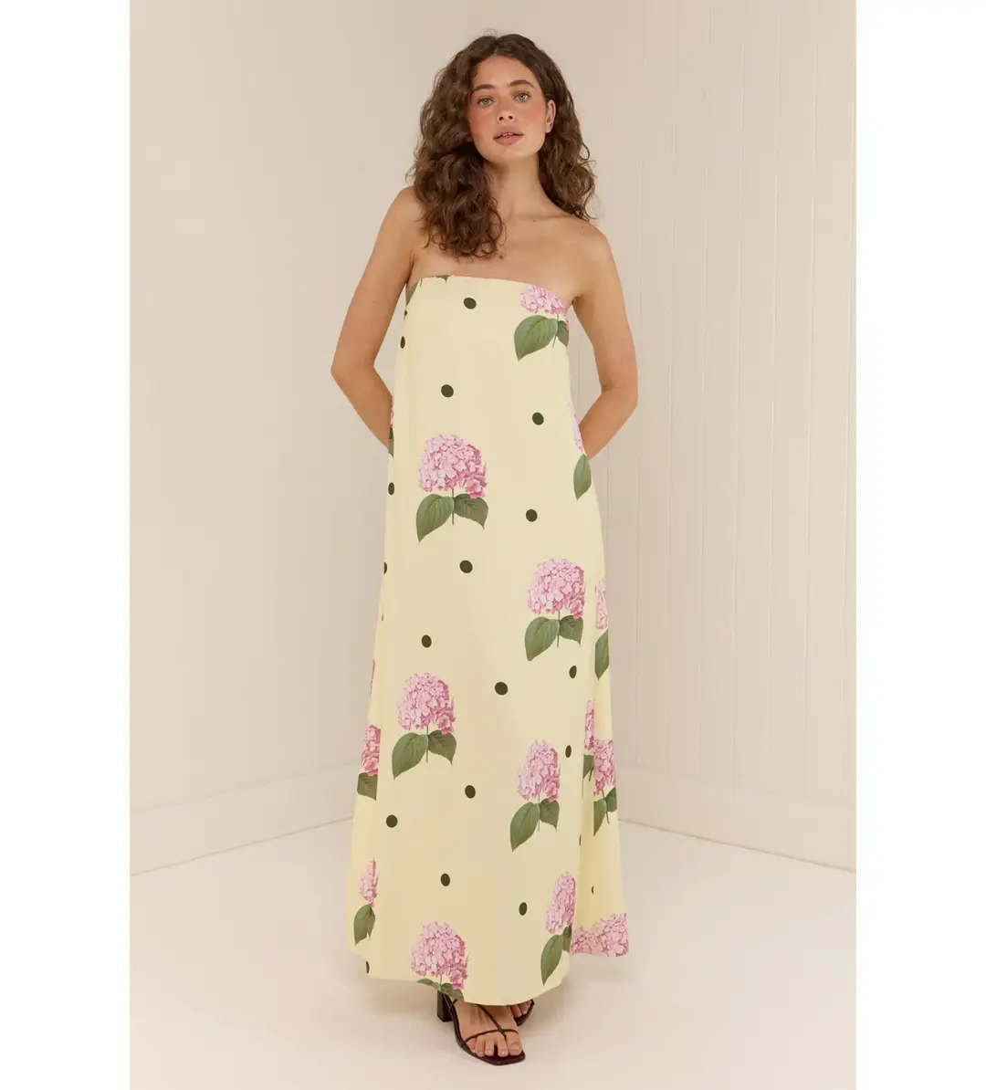 Palm Noosa Alessia Maxi Dress Portofino Polka Dot Size 10 for rent on The Volte - main image
