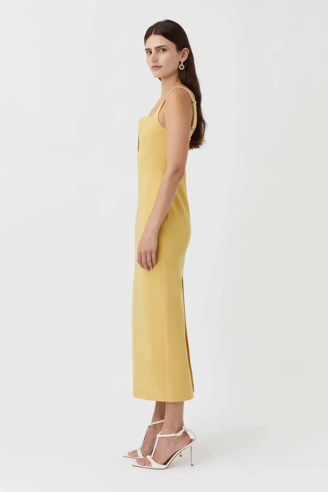 Camilla and Marc Brixton Dress Yellow Size AU 8 for rent on The Volte - main image