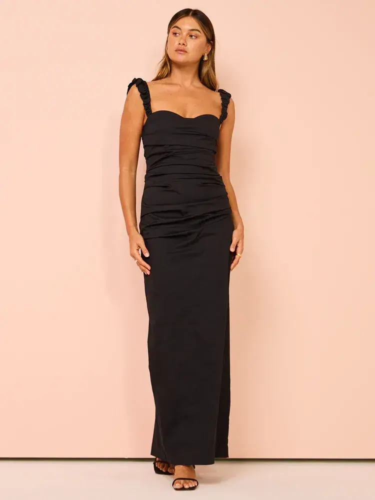 Sir The Label Azul Balconette Gown Black Size 1 / AUS 8 for rent on The Volte - main image