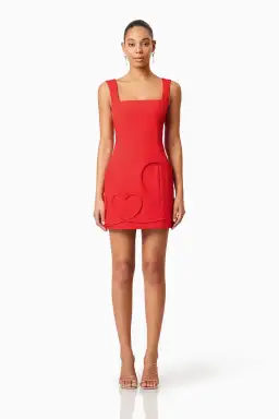 ELLIATT Buttercup Party Mini Dress Red Size M for rent on The Volte - image 1