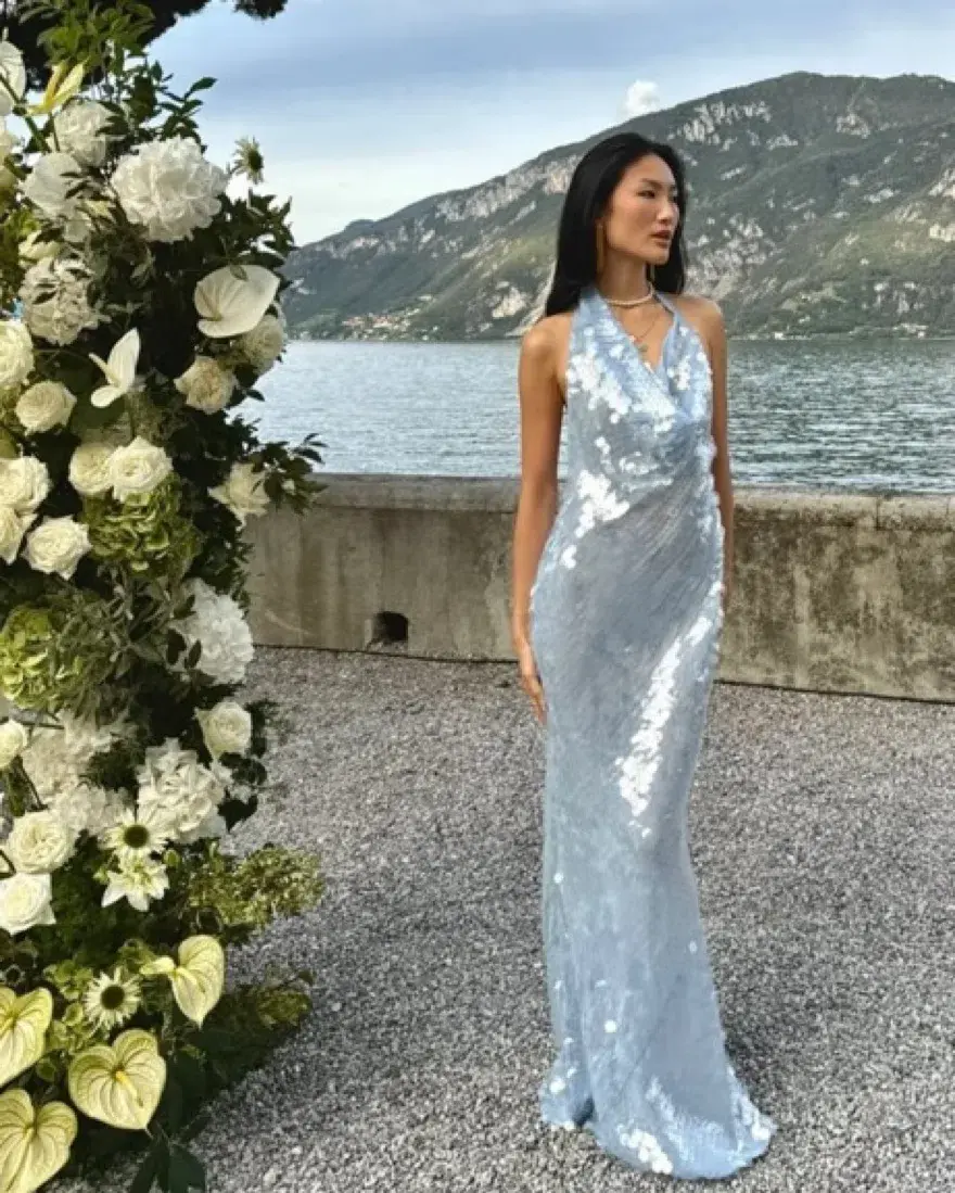 Rat and Boa Anais Dress Blue Size XS for rent on The Volte - main image