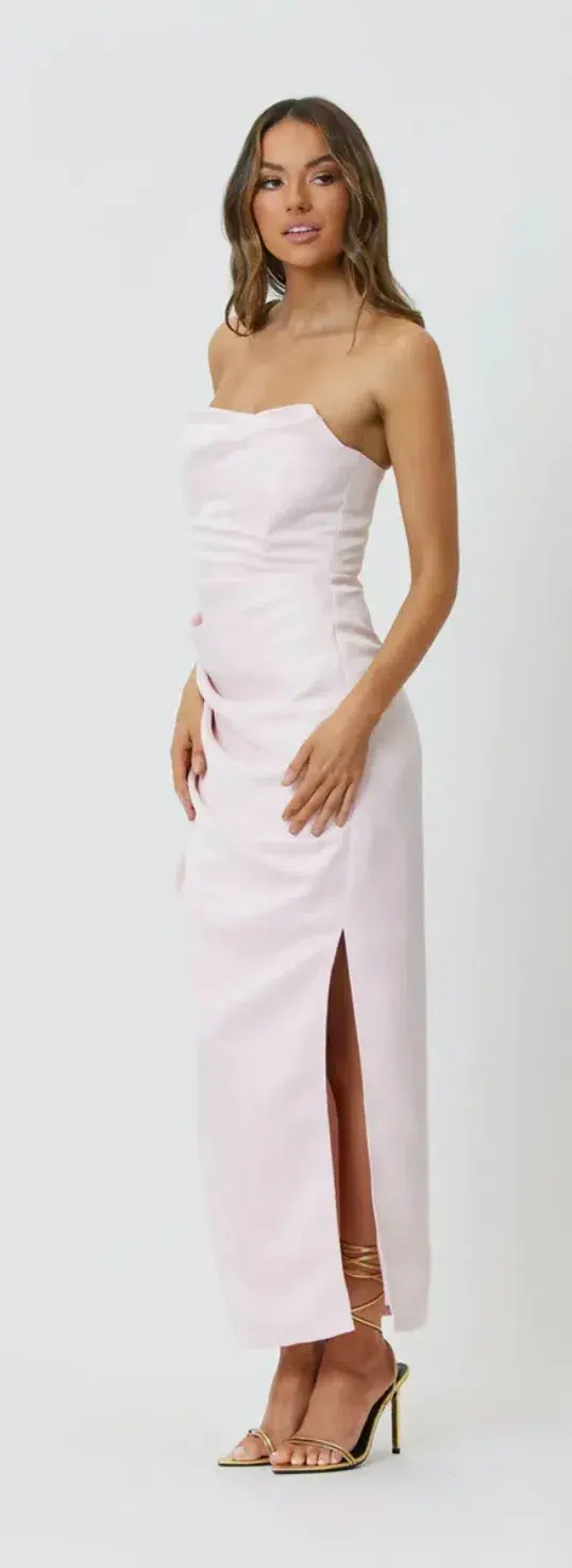 Bianca & Bridgett Evelyn Dress Blush for rent on The Volte - main image