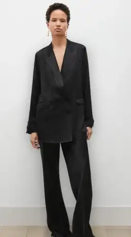 Silk Laundry Relaxed Blazer Black Size 8 for rent on The Volte - image 1