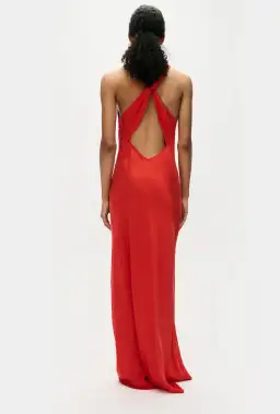 Silk Laundry HIGH LOW DRESS - Geranium - Size 8/S for rent on The Volte - image 2