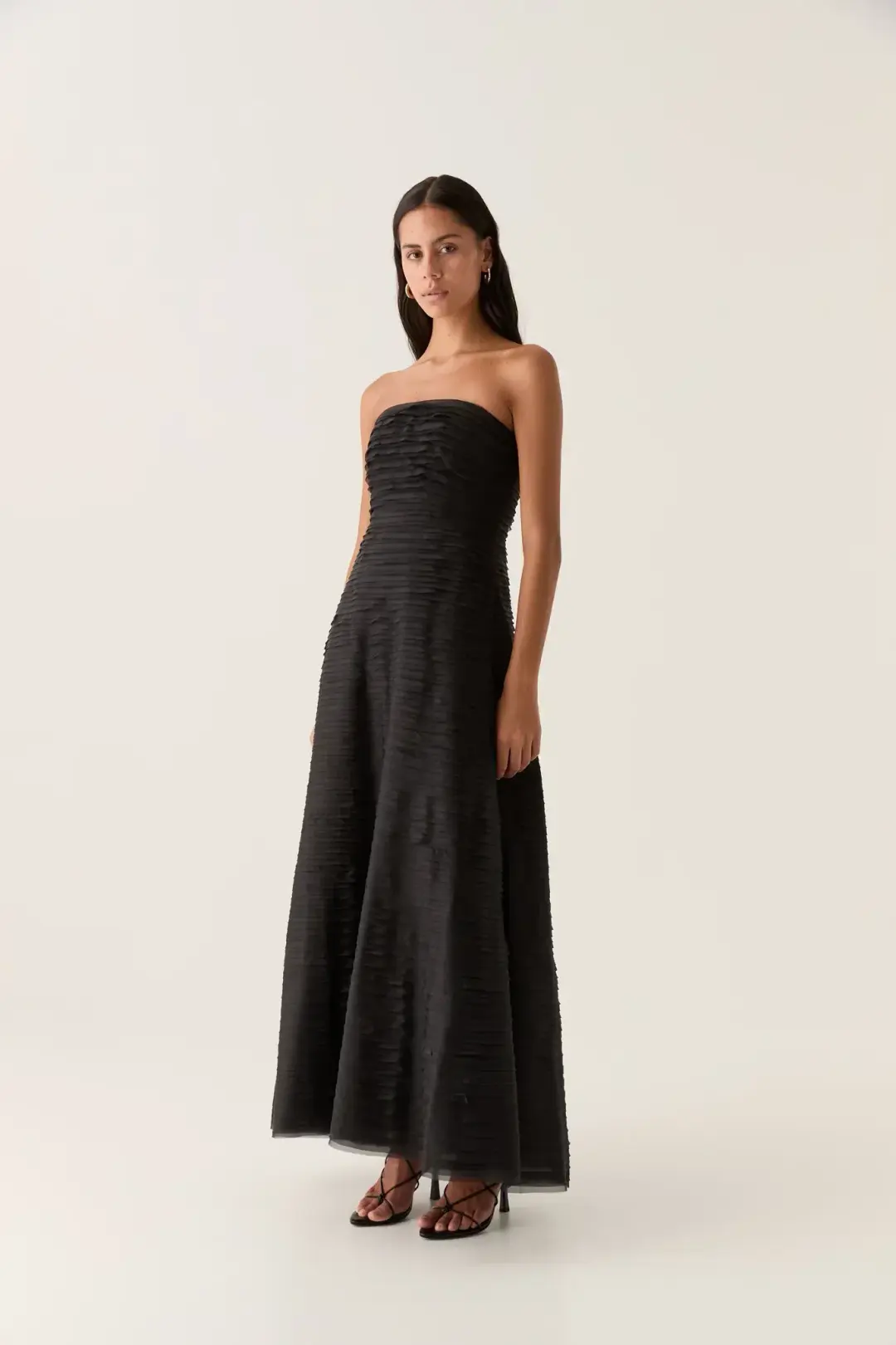 Aje Soundscape Maxi Dress in Black Size AU 16 for rent on The Volte - main image