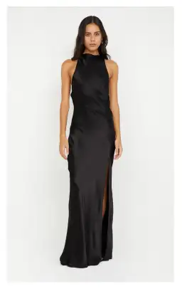 Bec and Bridge Sol Maxi Dress Black Size AU 8