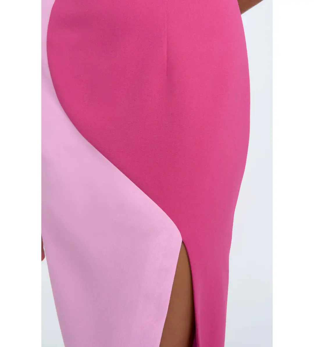 By Johnny Caterina Two Tone Curve Midi Pink Multi Size 6 for rent on The Volte - main image