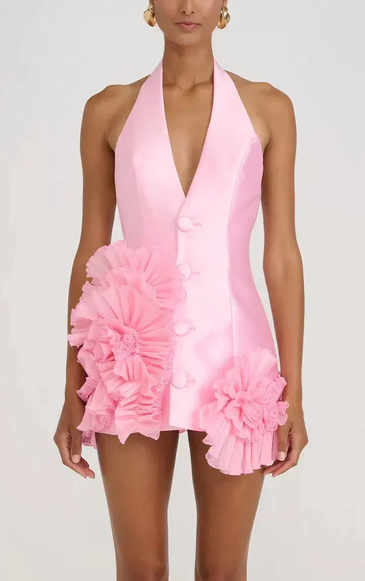 Eliya The Label Belinda Dress Baby Pink Size 8 for rent on The Volte - main image