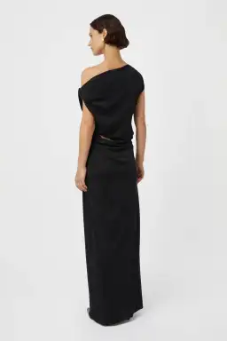 Camilla and Marc Annalise Draped Maxi Dress Black Size 10 for rent on The Volte - image 4