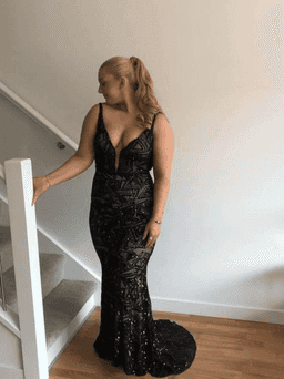 Zavana Bridal Beyonce Dress Black Size 12