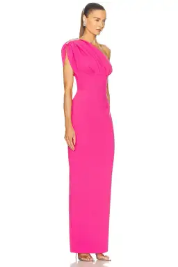 Rachel Gilbert Winnie Gown in Hot Pink Size 8 for rent on The Volte - image 2