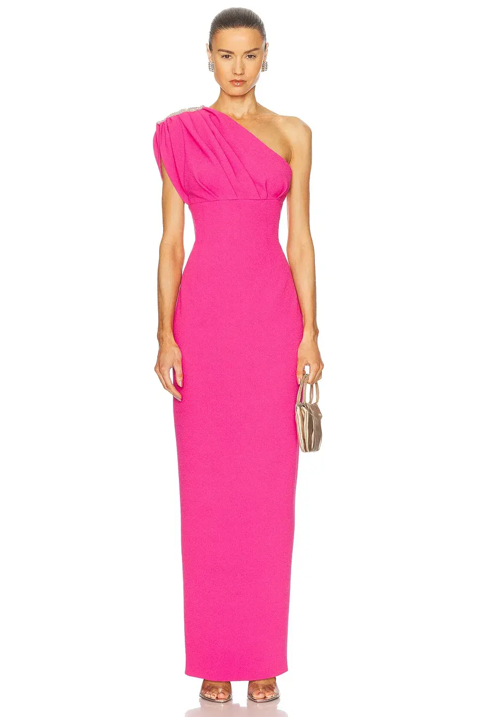 Rachel Gilbert Winnie Gown in Hot Pink Size 8 for rent on The Volte - main image