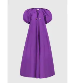Leo Lin Noelle Bishop Sleeve Maxi Dress Purple Size 4 for rent on The Volte - image 1
