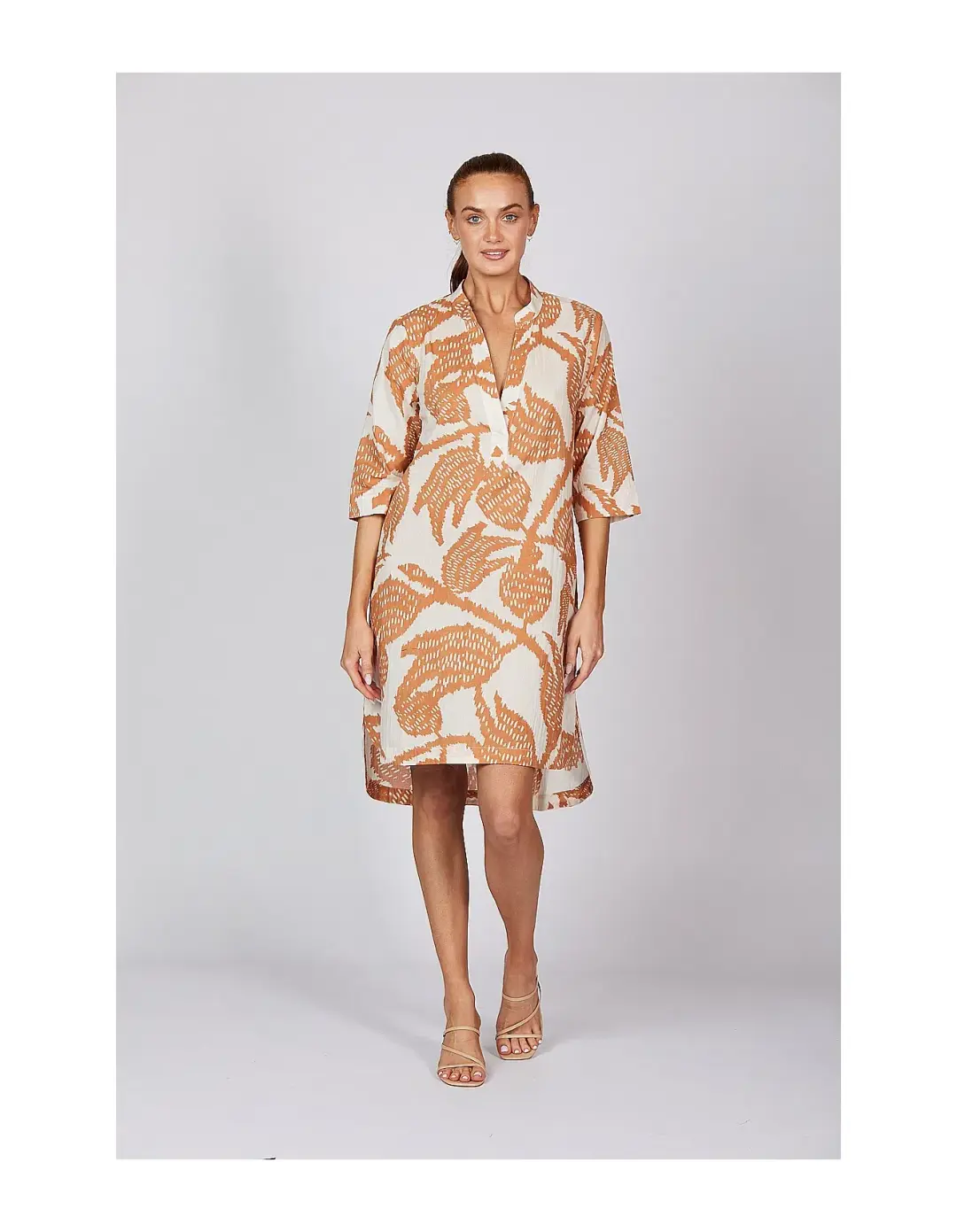 Adrift Lana Shift Midi Dress Print Size M / Size AU 12 for rent on The Volte - main image