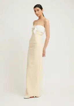 Tojha Kasai Dress Lemon/Ivory Size S / AU 8 for rent on The Volte - image 2