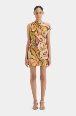 Sir the Label Talulah Knot Mini Dress Sanderling Floral Size 8