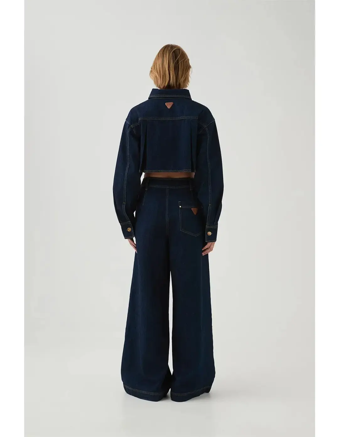 Aje Junee Tailored Denim Pants Size 10 for rent on The Volte - main image