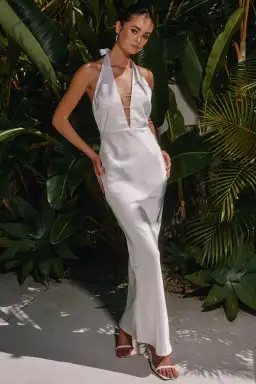 Runaway The Label Diamond Maxi Dress White Size S/AU 8 for rent on The Volte - image 1
