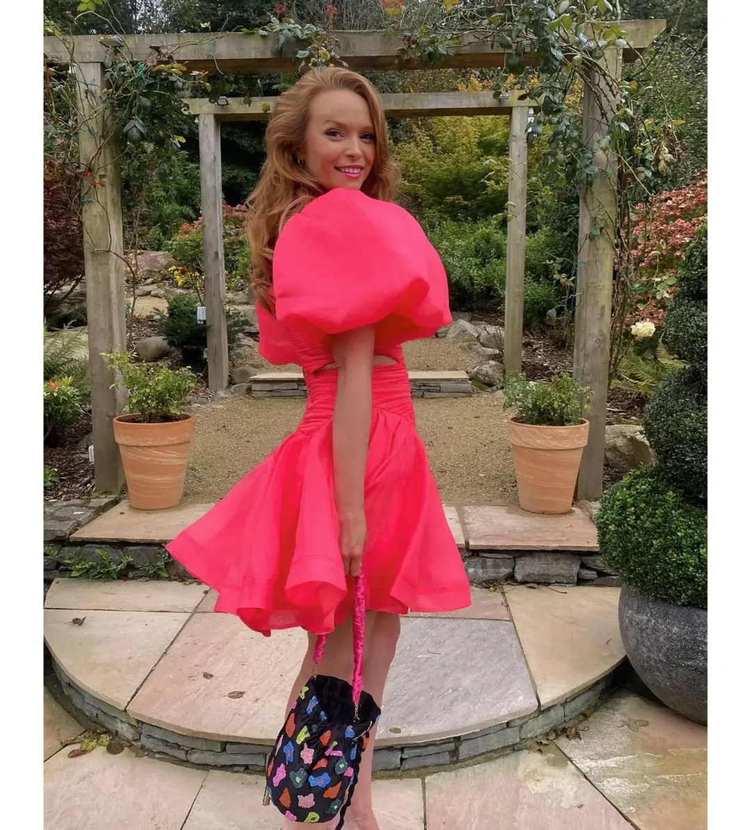 Aje Joan Puff Sleeve Mini Dress Size AU 8 for rent on The Volte - main image