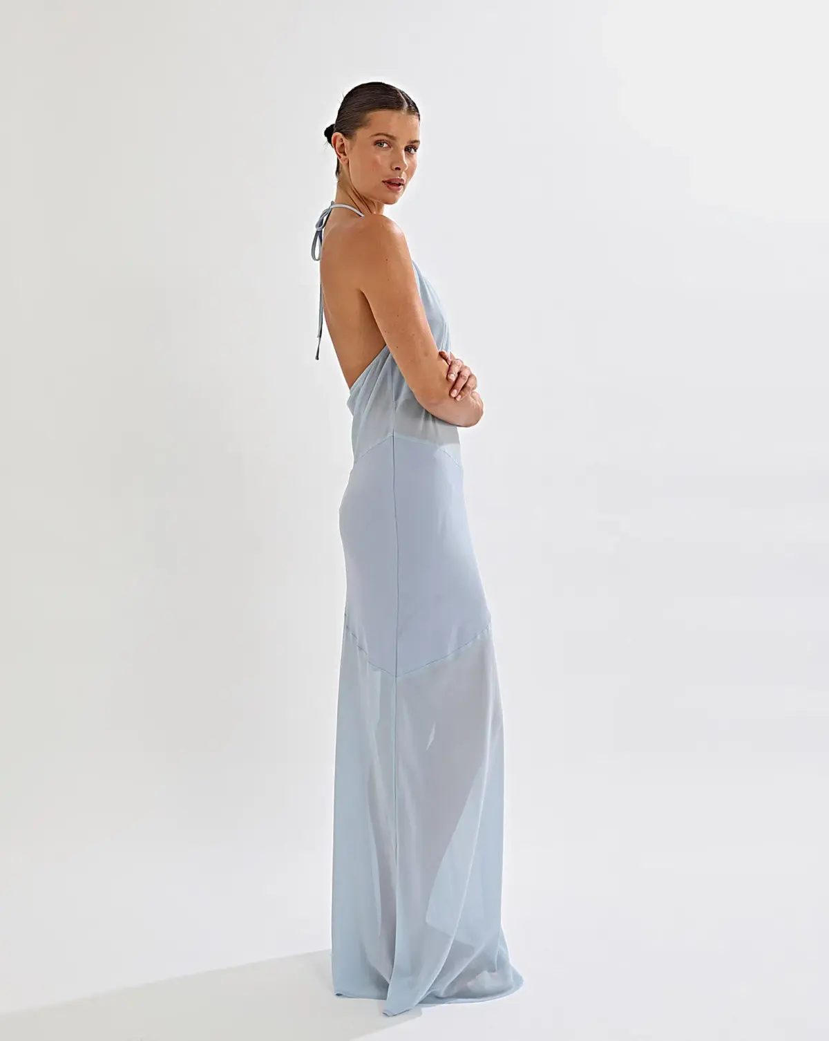 One Mile Eryn Dress in Blue Size 12 - Image 3