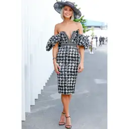 Eliya the Label Retribution Dress Black White Size 8