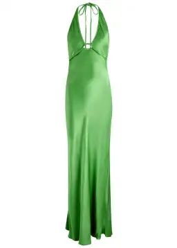 Bec and Bridge Green Zariah Halter Dress Green Size 10 for rent on The Volte - image 3