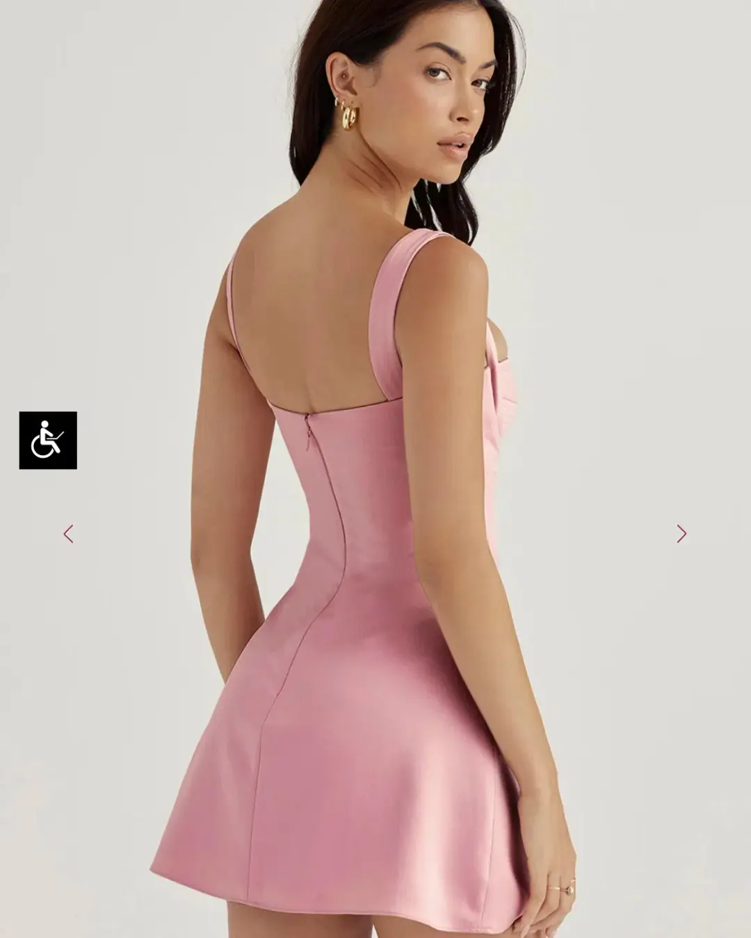 House of CB Kara Mini Dress Pink Quartz AU 12-14 for rent on The Volte - main image