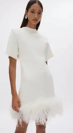 Rachel Gilbert Rita Mini Ivory AU Size 10 for rent on The Volte - image 1