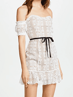 For Love and Lemons Dakota Lace Mini Dress size 6 for rent on The Volte - image 2